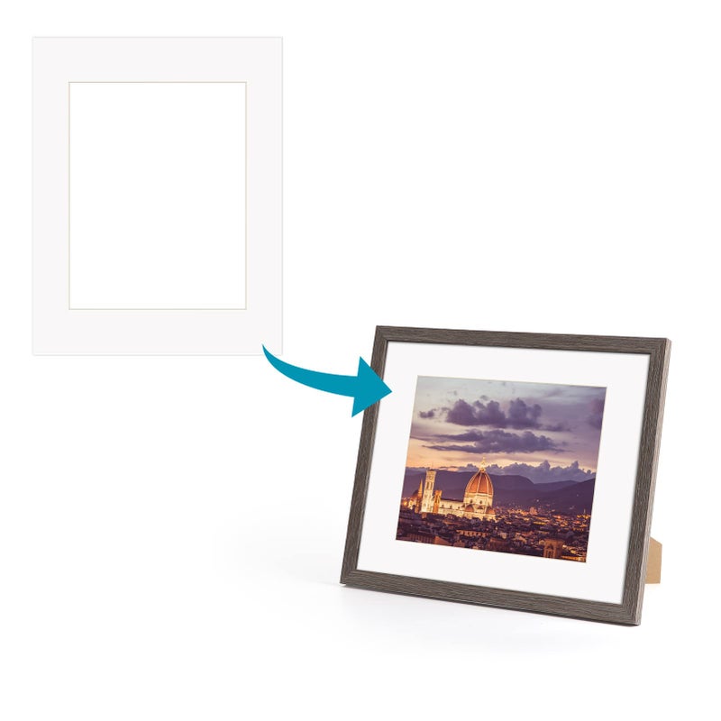 ZBEIVAN 11x14 White Picture Mats with Core Bevel Cut Frame Mattes for 8x10 Pictures - Pack of 12 - Image 5